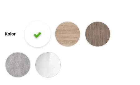 Nowoczesna Biała Szafa Przesuwna BEST 150x205 cm 